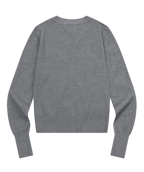 MUCENT(ムセント)の「マレ7ボタンクロップヘンリーネックカーディガン(8カラー)(カーディガン/ボレロ・レディース・ブラック/ピンク/ベージュ/アイボリー/ネイビー/レッド/グレー・FREE)」の17枚目の写真