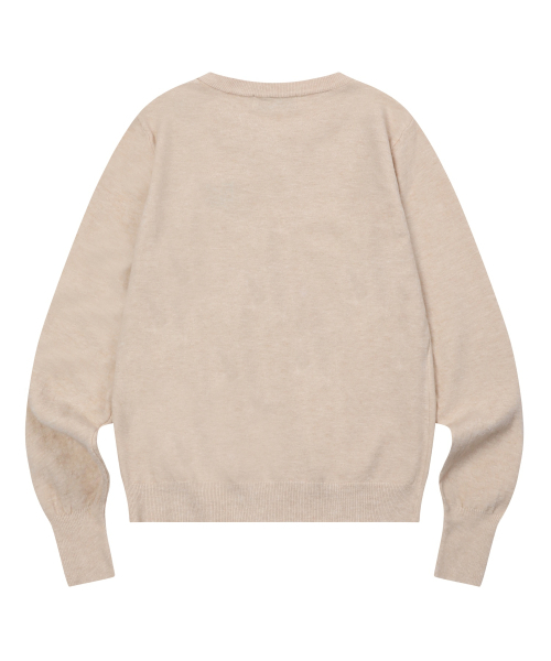 MUCENT(ムセント)の「マレ7ボタンクロップヘンリーネックカーディガン(8カラー)(カーディガン/ボレロ・レディース・ブラック/ピンク/ベージュ/アイボリー/ネイビー/レッド/グレー・FREE)」の9枚目の写真