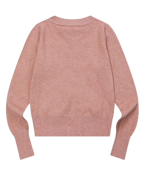 MUCENT(ムセント)の「マレ7ボタンクロップヘンリーネックカーディガン(8カラー)(カーディガン/ボレロ・レディース・ブラック/ピンク/ベージュ/アイボリー/ネイビー/レッド/グレー・FREE)」の11枚目の写真