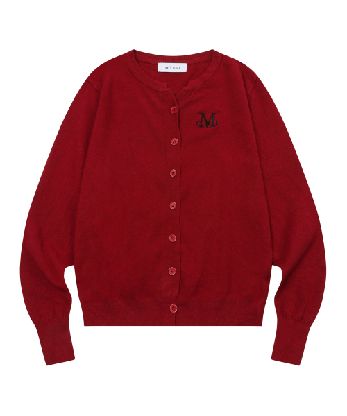 MUCENT(ムセント)の「マレ7ボタンクロップヘンリーネックカーディガン(8カラー)(カーディガン/ボレロ・レディース・ブラック/ピンク/ベージュ/アイボリー/ネイビー/レッド/グレー・FREE)」の12枚目の写真