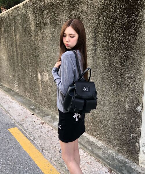 MUCENT(ムセント)の「マレ7ボタンクロップヘンリーネックカーディガン(8カラー)(カーディガン/ボレロ・レディース・ブラック/ピンク/ベージュ/アイボリー/ネイビー/レッド/グレー・FREE)」の11枚目の写真