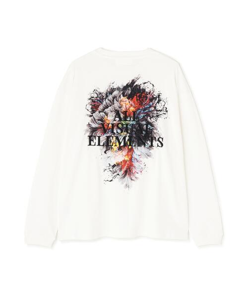 A4A(エーフォーエー)の「A4A/エーフォーエー/LST FLOWER(Tシャツ/カットソー・レディース・ホワイト/ブラック・L/M)」の7枚目の写真