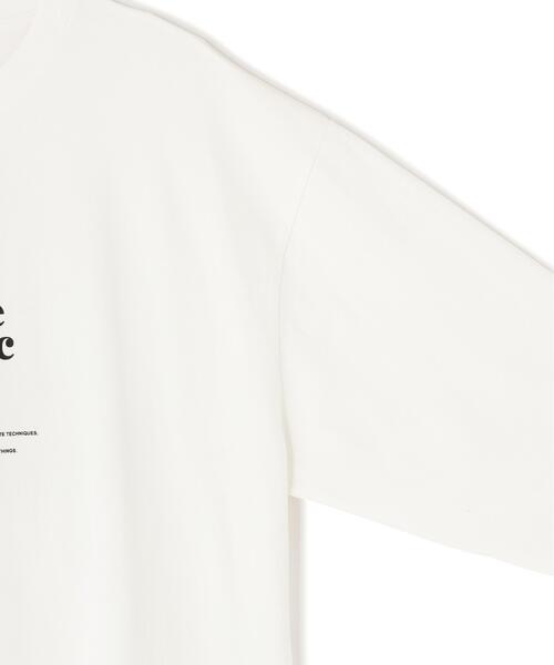 A4A(エーフォーエー)の「A4A/エーフォーエー/LST FLOWER(Tシャツ/カットソー・レディース・ホワイト/ブラック・L/M)」の9枚目の写真