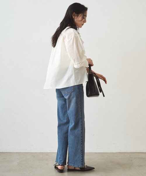 LOUNGEDRESS(ラウンジドレス)の「フリルカラーブラウス(シャツ/ブラウス・レディース・オフホワイト/ネイビー/イエロー/ブルー・FREE)」の18枚目の写真