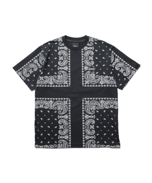 F.C.Real Bristol(エフシーレアルブリストル)の「BANDANA TEE(Tシャツ/カットソー・メンズ・ブラック/レッド/ネイビー・XX-LARGE/X-LARGE/LARGE/MEDIUM/SMALL)」の1枚目の写真