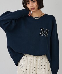 abahouse mavie | 【相良刺繍】スウェットライク刺繍ニット(ニット/セーター)