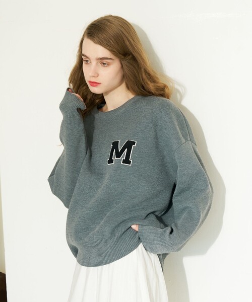 abahouse mavie（アバハウスマヴィ）の「【相良刺繍】スウェットライク刺繍ニット（ニット/セーター・レディース・ネイビー/グレー/グリーン・フリー）」の11枚目の写真