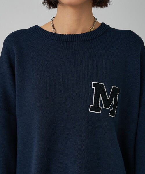 abahouse mavie（アバハウスマヴィ）の「【相良刺繍】スウェットライク刺繍ニット（ニット/セーター・レディース・ネイビー/グレー/グリーン・フリー）」の8枚目の写真