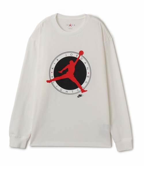JORDAN BRAND(ジョーダンブランド)の「JORDAN BRAND M J FLT CLB LS CREW / ジョーダン ブランド FLT CLB L/S クルー / NIKE【SP】(Tシャツ/カットソー・メンズ・ホワイト/ブラック・S/M/L/XL/XXL)」の2枚目の写真