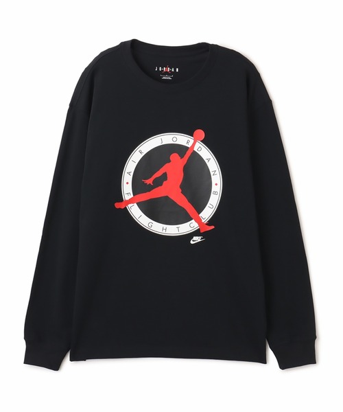 JORDAN BRAND(ジョーダンブランド)の「JORDAN BRAND M J FLT CLB LS CREW / ジョーダン ブランド FLT CLB L/S クルー / NIKE【SP】(Tシャツ/カットソー・メンズ・ホワイト/ブラック・S/M/L/XL/XXL)」の1枚目の写真