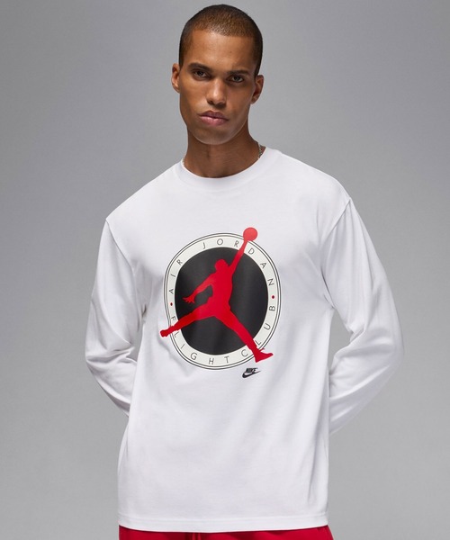 JORDAN BRAND(ジョーダンブランド)の「JORDAN BRAND M J FLT CLB LS CREW / ジョーダン ブランド FLT CLB L/S クルー / NIKE【SP】(Tシャツ/カットソー・メンズ・ホワイト/ブラック・S/M/L/XL/XXL)」の9枚目の写真