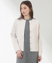 リブニット」に該当するノーカラージャケットファッション通販 - ZOZOTOWN