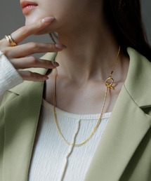 HUG.U（ハグユー）の「【 金属アレルギー対応 】 トグルチェーンネックレス（ネックレス）」