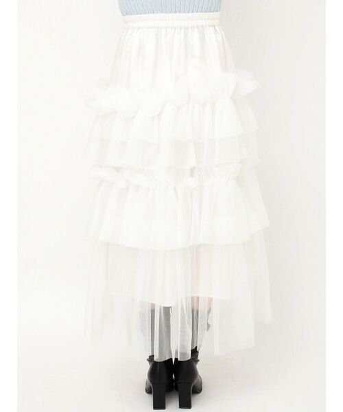 dazzlin（ダズリン）の「スーパーボリュームギャザースカート（スカート・レディース・オフホワイト/ブラック・SMALL/MEDIUM）」の16枚目の写真
