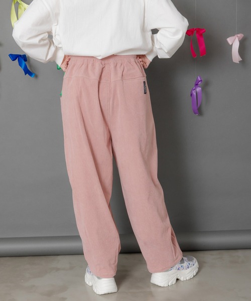 ScoLar（スカラー）の「153754：スカラーちゃんネーム ボタンポケットコーデュロイパンツ（その他パンツ・レディース・アイボリー/ピンク/ネイビー・M）」の8枚目の写真