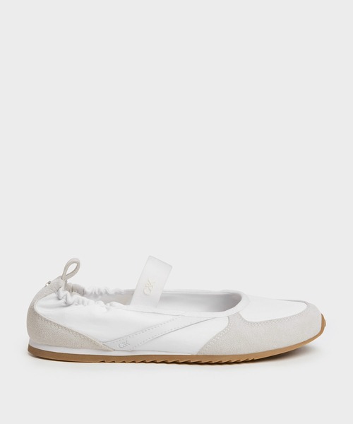 CHARLES & KEITH（チャールズ & キース）の「Jace ジェイス レザーメリージェーンスニーカー（スニーカー・レディース・ホワイト/シルバー・23cm/23.5cm/24.5cm/25cm）」の2枚目の写真
