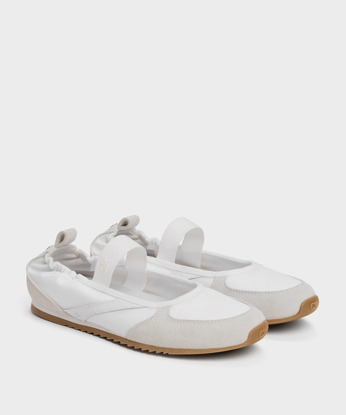CHARLES & KEITH（チャールズ & キース）の「Jace ジェイス レザーメリージェーンスニーカー（スニーカー・レディース・ホワイト/シルバー・23cm/23.5cm/24.5cm/25cm）」の4枚目の写真