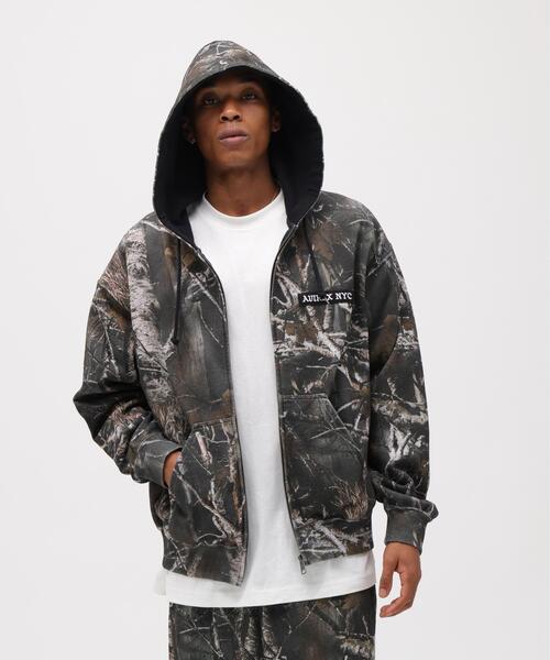 ZIP UP HOODIE 'REAL TREE CAMO' / ジップアップ フーディ リアル