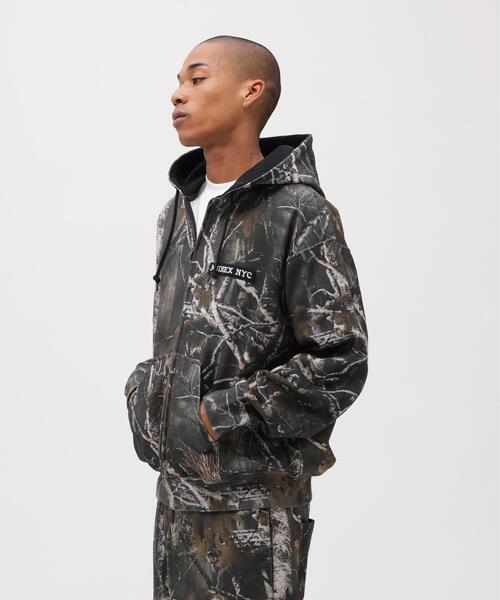ZIP UP HOODIE 'REAL TREE CAMO' / ジップアップ フーディ リアル