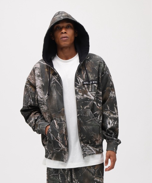 ZIP UP HOODIE 'REAL TREE CAMO' / ジップアップ フーディ リアル