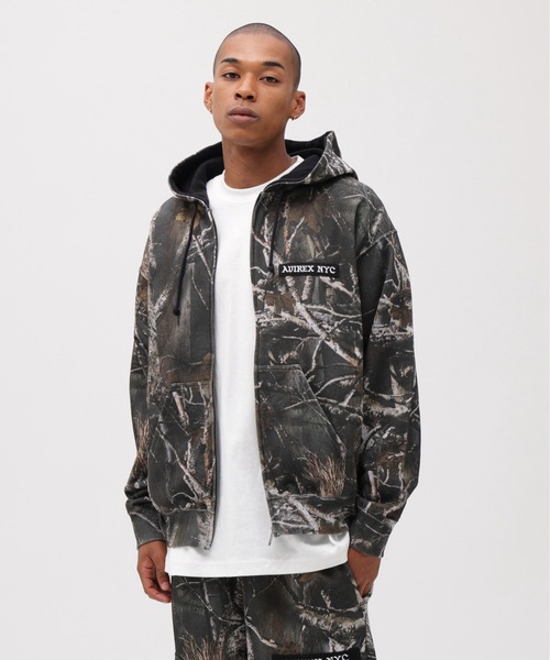 AVIREX(アヴィレックス)の「ZIP UP HOODIE "REAL TREE CAMO" / ジップアップ フーディ リアルツリーカモ / AVIREX / アヴィレックス(パーカー・メンズ・その他2/ブラック・MEDIUM/LARGE/X-LARGE)」の5枚目の写真
