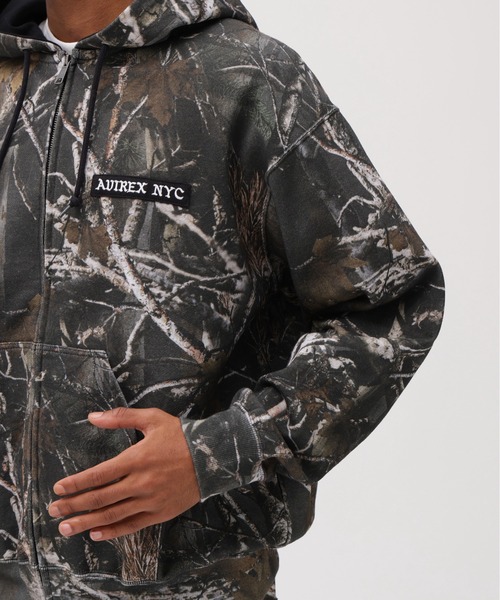 AVIREX(アヴィレックス)の「ZIP UP HOODIE "REAL TREE CAMO" / ジップアップ フーディ リアルツリーカモ / AVIREX / アヴィレックス(パーカー・メンズ・その他2/ブラック・MEDIUM/LARGE/X-LARGE)」の13枚目の写真