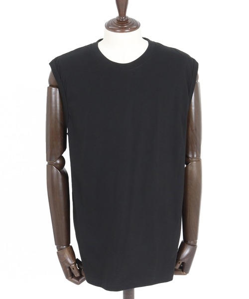 CAMBIO(カンビオ)の「mta598- Tight Tension Sleeveless Cut sew ノースリーブTシャツ(AI-261-007)(タンクトップ・メンズ・ホワイト/ブラック・S/M/L)」の17枚目の写真