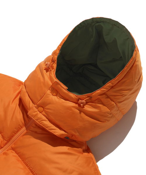 ISTKUNST(イストクンスト)の「HOODED DOWN PUFFER JACKET_ORANGE(IK2DWMB900A)(ダウンジャケット/コート・レディース・その他・S/M/L)」の3枚目の写真