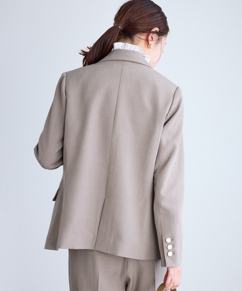 ROPE' PICNIC（ロペピクニック）の「【低身長・小柄さんサイズ】クリアツイル金ボタンジャケット/セレモニー・セットアップ対応（テーラードジャケット・レディース・ネイビー/グレー/ベージュ系その他2/グリーン系その他・FREE）」の14枚目の写真