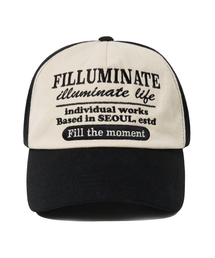 F.ILLUMINATE（フィルミネイト）の「スクリプトレタリングツートンボールキャップ-ブラック（キャップ）」