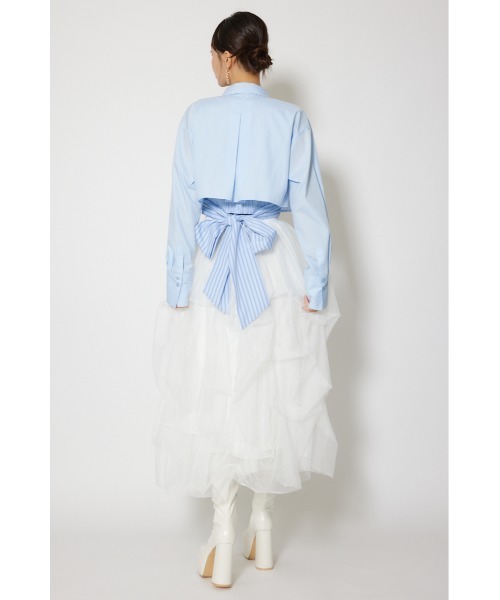 rienda(リエンダ)の「ランダムタックチュールスカート① 春服(スカート・レディース・ライトブルー/ピンク/ホワイト・SMALL/MEDIUM)」の10枚目の写真