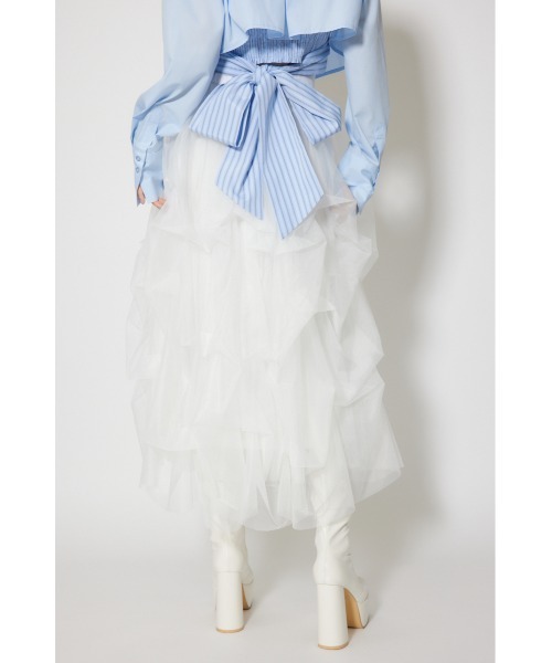 rienda(リエンダ)の「ランダムタックチュールスカート① 春服(スカート・レディース・ライトブルー/ピンク/ホワイト・SMALL/MEDIUM)」の13枚目の写真