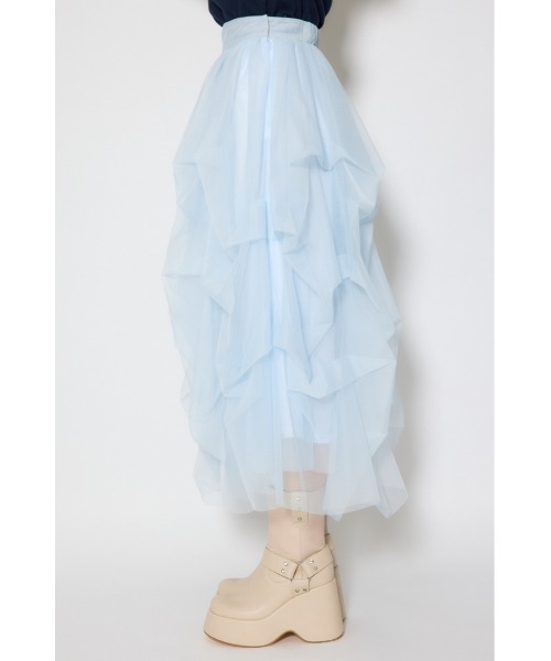 rienda(リエンダ)の「ランダムタックチュールスカート① 春服(スカート・レディース・ライトブルー/ピンク/ホワイト・SMALL/MEDIUM)」の22枚目の写真