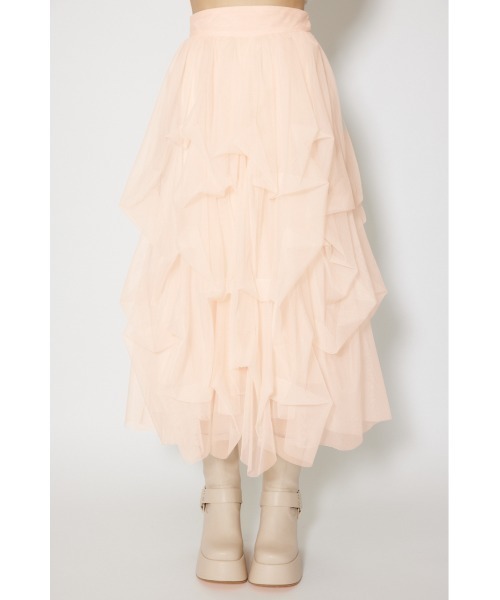 rienda(リエンダ)の「ランダムタックチュールスカート① 春服(スカート・レディース・ライトブルー/ピンク/ホワイト・SMALL/MEDIUM)」の6枚目の写真