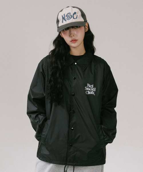 NET SOCIAL CLUB(ネットソーシャルクラブ)の「イリュージョンズ コーチジャケット (ブラック)(ナイロンジャケット・レディース・その他・M/L/XL/S)」の3枚目の写真