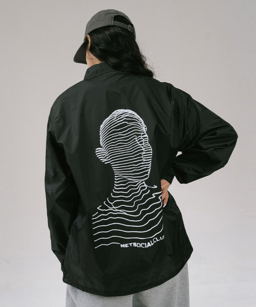 NET SOCIAL CLUB(ネットソーシャルクラブ)の「イリュージョンズ コーチジャケット (ブラック)(ナイロンジャケット・レディース・その他・M/L/XL/S)」の4枚目の写真