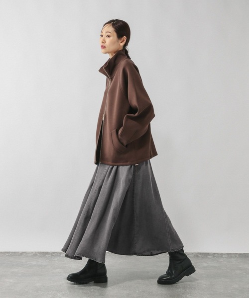 GLOBAL WORK（グローバルワーク）の「エアリーリラックスデニムスカート/636807（デニムスカート・レディース・ブルー系その他/ブラック系その他・REGULAR/SHORT）」の4枚目の写真