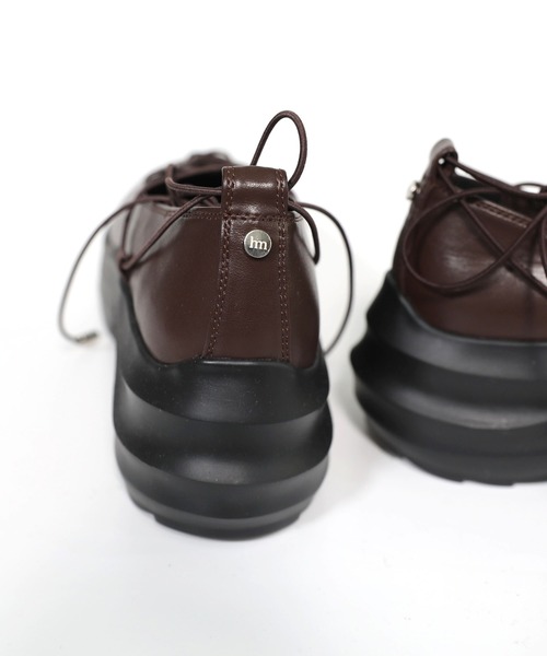 hiamu(ヒアム)の「【3色展開】バレエレースアップ厚底スニーカー/2026 SS PLATFORM COLLECTION(バレエシューズ・レディース・ピンク/ブラウン/ブラック・24.5cm/24.0cm/23.5cm/23.0cm/25.0cm)」の19枚目の写真