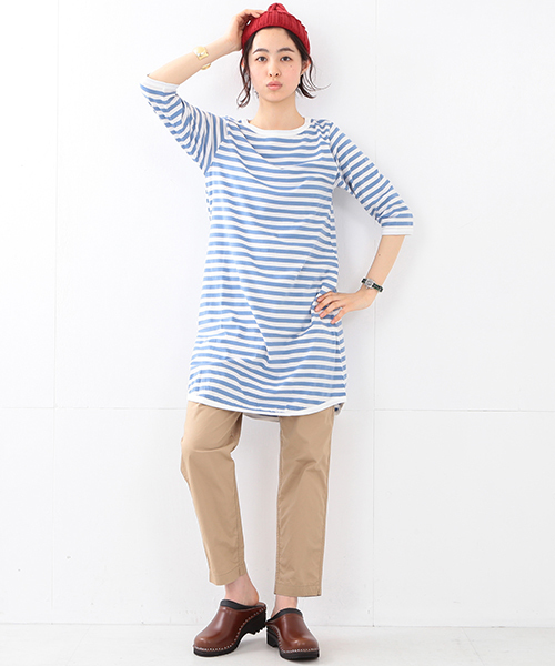 BEAMS BOY（ビームスボーイ）の「BEAMS BOY / ダンプ スラックス イージー（スラックス・レディース・ベージュ/ネイビー・ONE SIZE）」の14枚目の写真