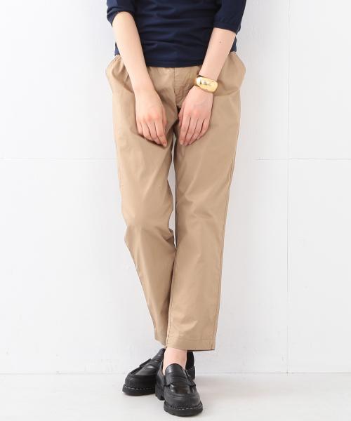 BEAMS BOY（ビームスボーイ）の「BEAMS BOY / ダンプ スラックス イージー（スラックス・レディース・ベージュ/ネイビー・ONE SIZE）」の4枚目の写真