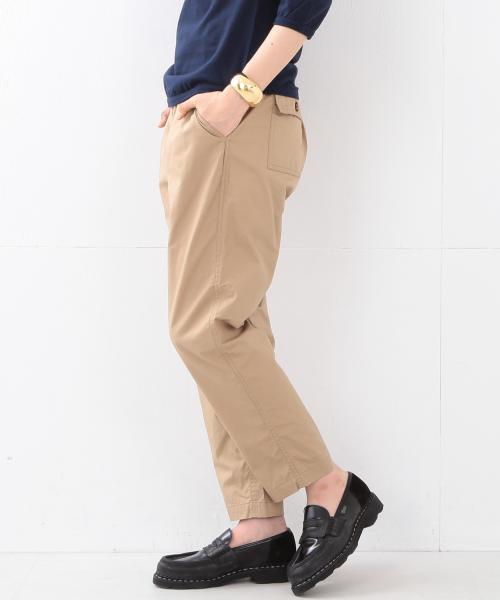 BEAMS BOY（ビームスボーイ）の「BEAMS BOY / ダンプ スラックス イージー（スラックス・レディース・ベージュ/ネイビー・ONE SIZE）」の5枚目の写真