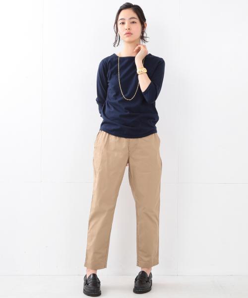 BEAMS BOY（ビームスボーイ）の「BEAMS BOY / ダンプ スラックス イージー（スラックス・レディース・ベージュ/ネイビー・ONE SIZE）」の6枚目の写真