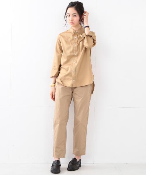 BEAMS BOY（ビームスボーイ）の「BEAMS BOY / ダンプ スラックス イージー（スラックス・レディース・ベージュ/ネイビー・ONE SIZE）」の7枚目の写真