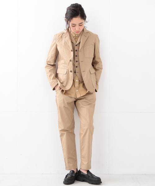 BEAMS BOY（ビームスボーイ）の「BEAMS BOY / ダンプ スラックス イージー（スラックス・レディース・ベージュ/ネイビー・ONE SIZE）」の8枚目の写真