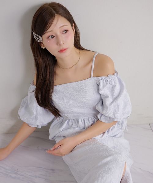 Seemi. byNICECLAUP( シーミーバイナイスクラップ)の「【Seemi.】セット対応/スリット入りタイトスカート(スカート・レディース・アイボリー/サックスブルー/ベージュ・FREE)」の16枚目の写真