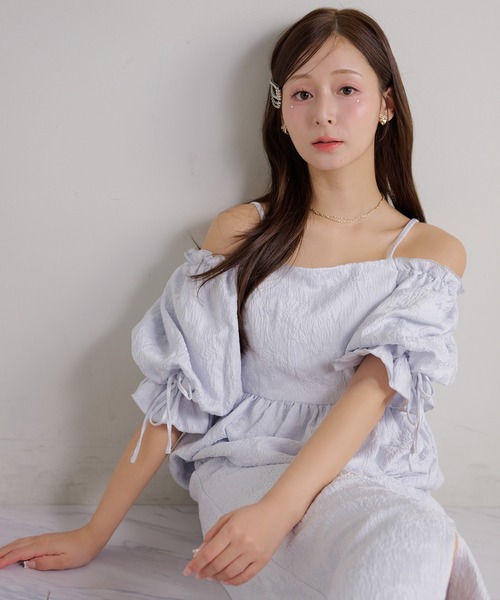 Seemi. byNICECLAUP( シーミーバイナイスクラップ)の「【Seemi.】セット対応/スリット入りタイトスカート(スカート・レディース・アイボリー/サックスブルー/ベージュ・FREE)」の15枚目の写真