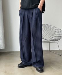 UNDERSTATEMENTs（アンダーステイトメント）の「【ユニセックス】アソートイージーワイドスラックス/ストライプ/チェック（スラックス）」