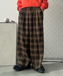 UNDERSTATEMENTs（アンダーステイトメント）の「【ユニセックス】アソートイージーワイドスラックス/ストライプ/チェック（スラックス）」