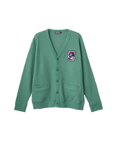 HYSTERIC GLAMOUR(ヒステリックグラマー)の「HG LAYDOWNワッペン カーディガン(カーディガン/ボレロ・メンズ・ブラック/ピンク/グリーン・SMALL/MEDIUM/LARGE/X-LARGE)」の2枚目の写真