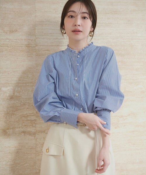 プチハイフリルブラウス（シャツ/ブラウス）｜natural couture